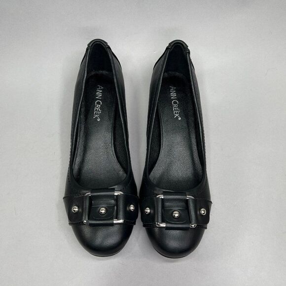Ann Creek Women's Size‎ 8.5 Round Toe Classic Buckle Low Heels - Picture 3 of 11